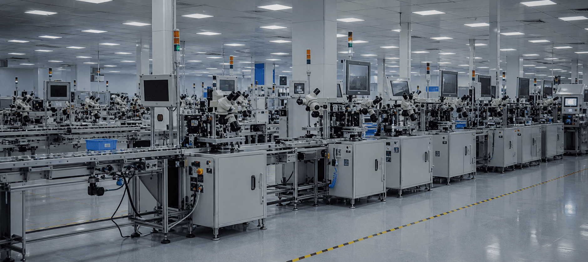 Modern SHUNYU camera module manufacturing and inspection line