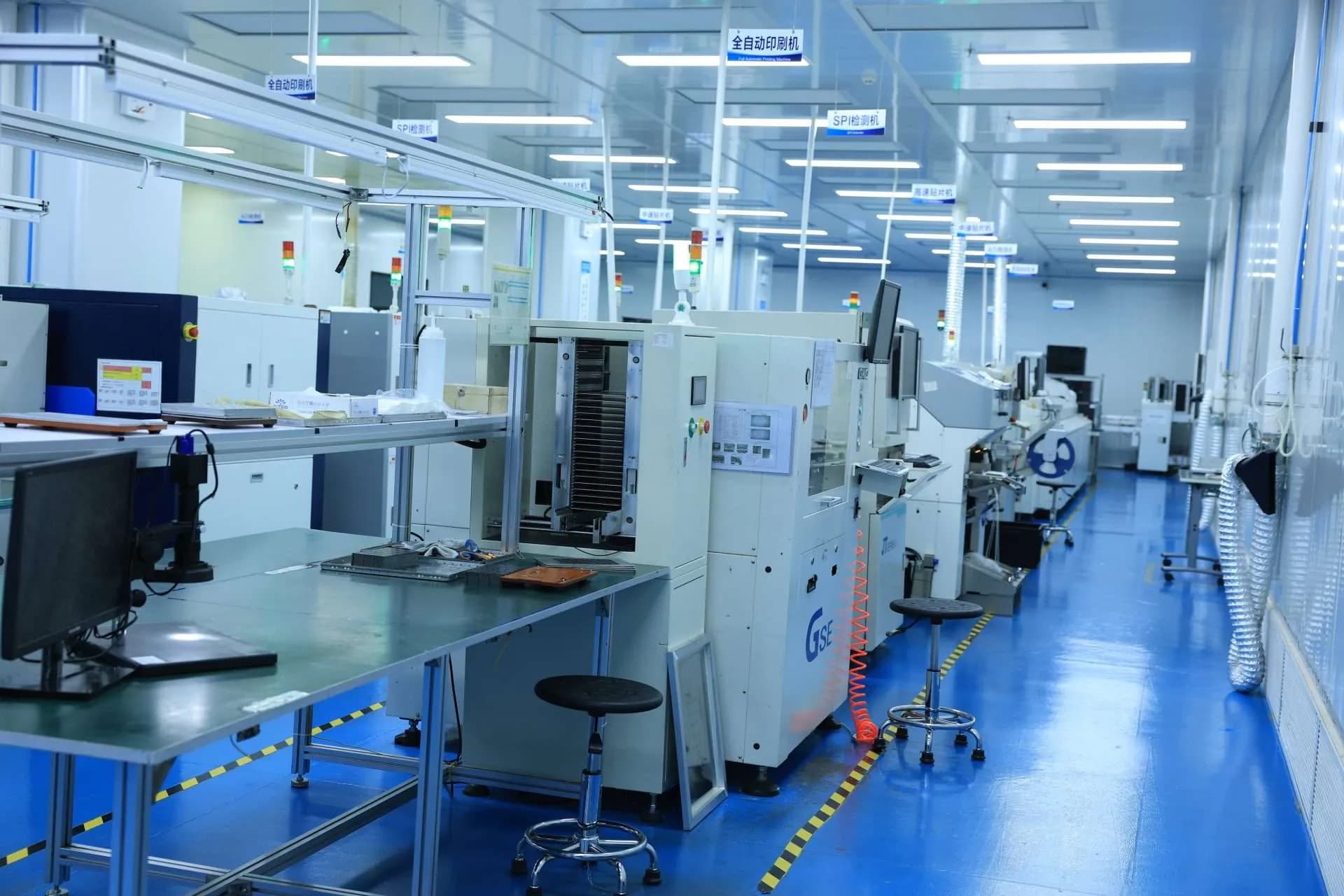 SHUNYU automated optical module production workshop